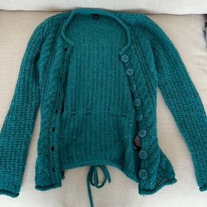 Turquoise H&M knit sweater
